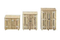 Log Store with Doors