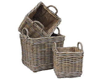 Square Log Basket